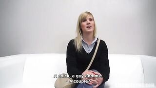 Young beauty from the Czech Republic at porn casting