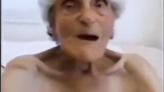A shocking video of an old grandma getting fucked and finished
