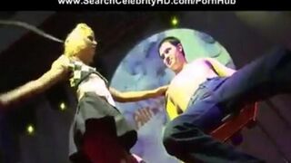 A man fucked blonde slut on the porn show in the club