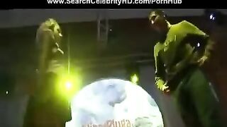 A man fucked blonde slut on the porn show in the club