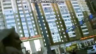 Guy agreed to fuck a blonde he picked up on the street for cash