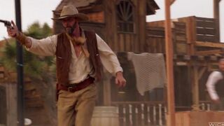 A cowboy punished a girl but the beautiful penis licked her clitoris