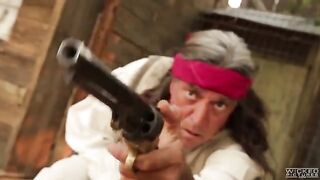 A cowboy punished a girl but the beautiful penis licked her clitoris