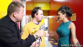 Guys from the crowd fucked this girl hard