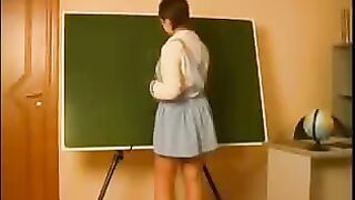 An aged teacher seduced and fucked his student hard