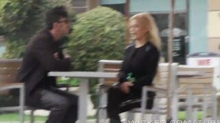 A blondie got into the car and was fucked right there on the seat
