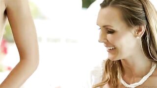 The girls just chatted sweetly, but then they went to hot sex
