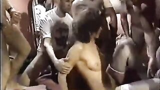 Let a young slut into the circle, it was unforgettable