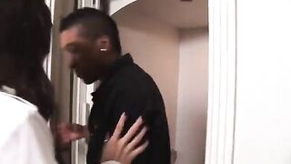 Dark-skinned reporter fucked a juicy chick Sasha Gray