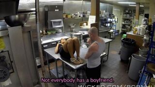 The girl worked hard and wanted to relax, so she found a guy