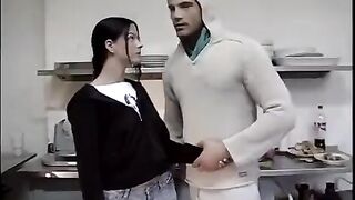 The guy deprived the kitchen virgin of her innocence