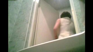 A hidden camera in the toilet captured a graduate's moment