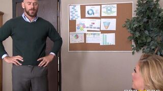 The pretty woman Cherie Deville fucked with her subordinat at work