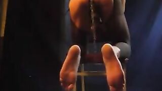 The guy in pantyhose stands cancer and stretches his cock, capturing a steamy 2020 scene