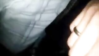 Fingered his dick right in the subway and soon released cum
