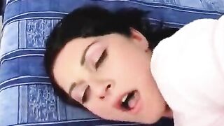 The guy pushed his cock in her ass and made cumshot on her face