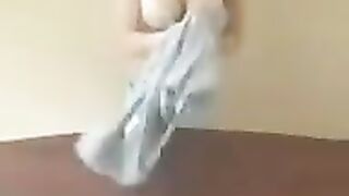 Chick with big milk teaches you to work with it