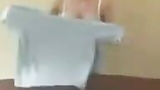 Chick with big milk teaches you to work with it