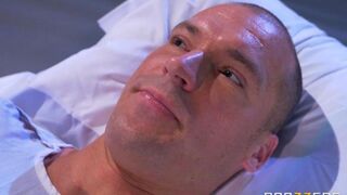 A patient was given a breast to suck by a nasty nurse