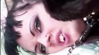 Fur coat sex with a rude guy and his girlfriend