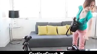 Skinny teen gets fucked during her casting session