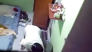 A hidden camera was secretly installed in the girl's room in the hostel