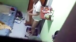 A hidden camera was secretly installed in the girl's room in the hostel