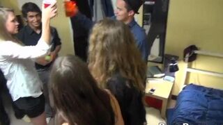 Instead of paying the debt, the students invited a collector to their party