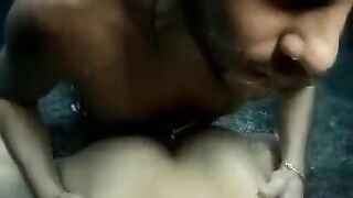 A beauty performed a blowjob underwater and had sex with a guy