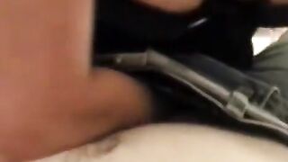 A wife in sexy lingerie is having fun with her husband in bed
