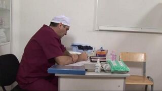 The doctor helped the patient with a pussy extender in a steamy encounter