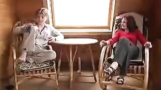 A young man fucked by his sister in the countryside, a taboo encounter