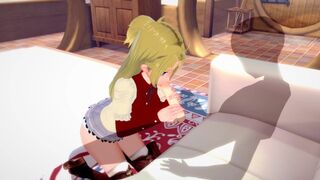 Jobless Reincarnation ZENITH GREYRAT gets her pussy filled with cum in this hot hentai scene