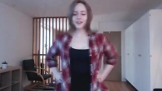 The girl is too excited, she needs a bigger toy to satisfy herself