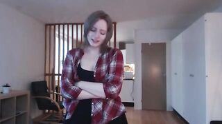 The girl is too excited, she needs a bigger toy to satisfy herself