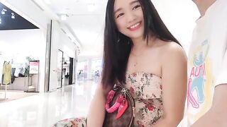A pretty Asian girl randomly chooses a guy passing by and brings him home for sex
