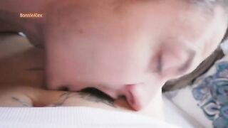 The couple reaches the peak of pleasure together
