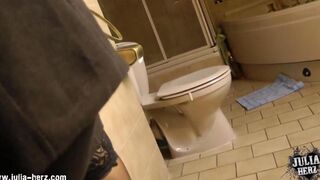 A warm welcome and home sex with the stunning brunette