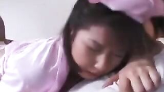 He washed out the cock from the pussy and got a cumshot on his face