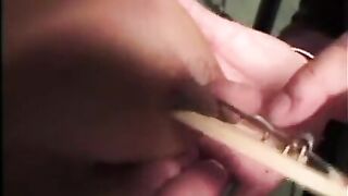 Busty BDSM with bondage and nipple torture, featuring intense clamping and tight ropes