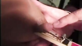 Busty BDSM with bondage and nipple torture, featuring intense clamping and tight ropes