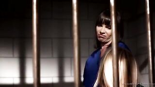 Two lesbian prisoners have fun in their cell, exploring every moment