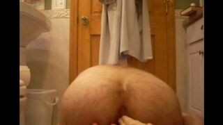A rubber cock in my ass hole - homemade porn
