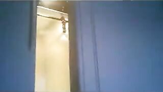 A wife ran around the apartment in thongs with the troops