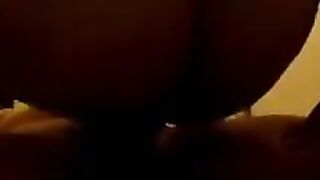 A mature woman with a sagging belly gets fucked by two guys in a threesome