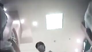 The hidden camera at the checkout in the store captures skirts