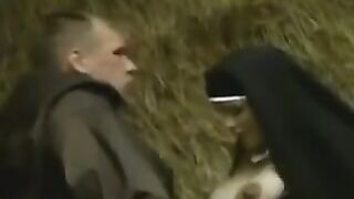 A pregnant nun gets fucked by a cabman