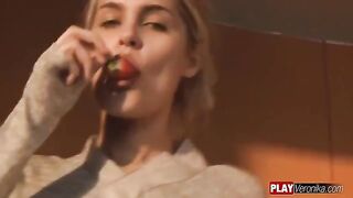 A girl got her pussy wet and sat on a cock, it was awesome