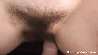 A neighbor with a natural bush has been chasing for a fuck
