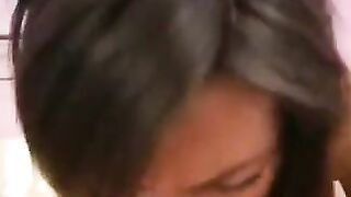 The pretty Russian gently sat on a guy’s cock